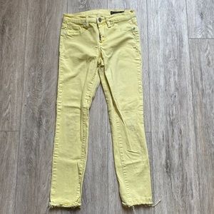 BLANKNYC cropped yellow jeans